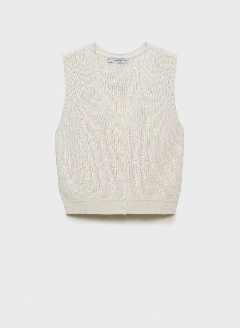 مانجو سترة محبوكة مفتوحة