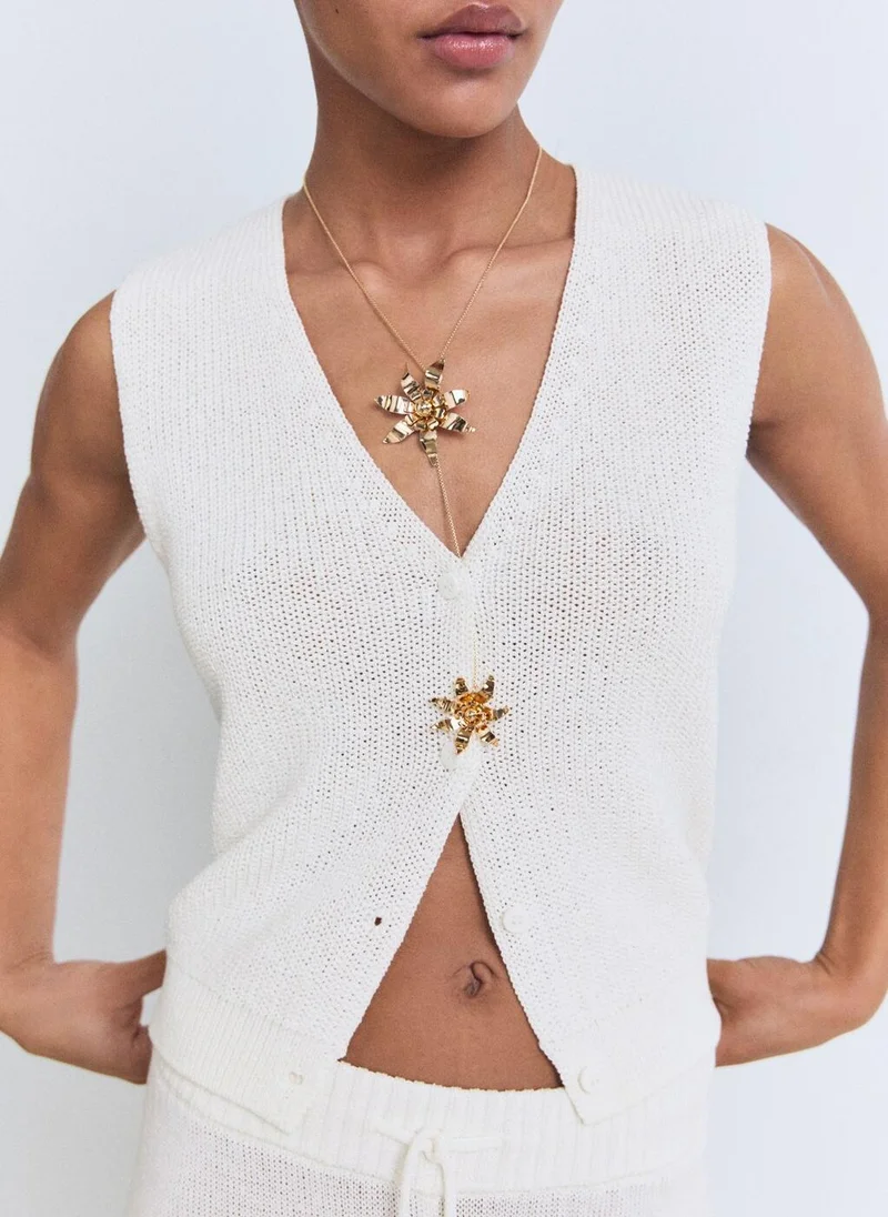 مانجو سترة محبوكة مفتوحة