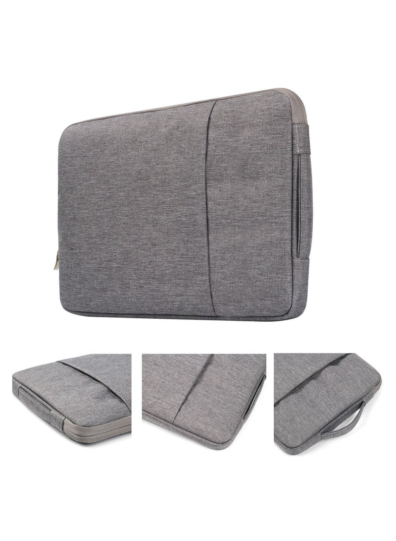 SYOSI Laptop Bag, Grey 15 inch  Laptop Sleeve Bag Compatible with Zipper Handbag Sleeve PC Case for All Laptop - Image 2