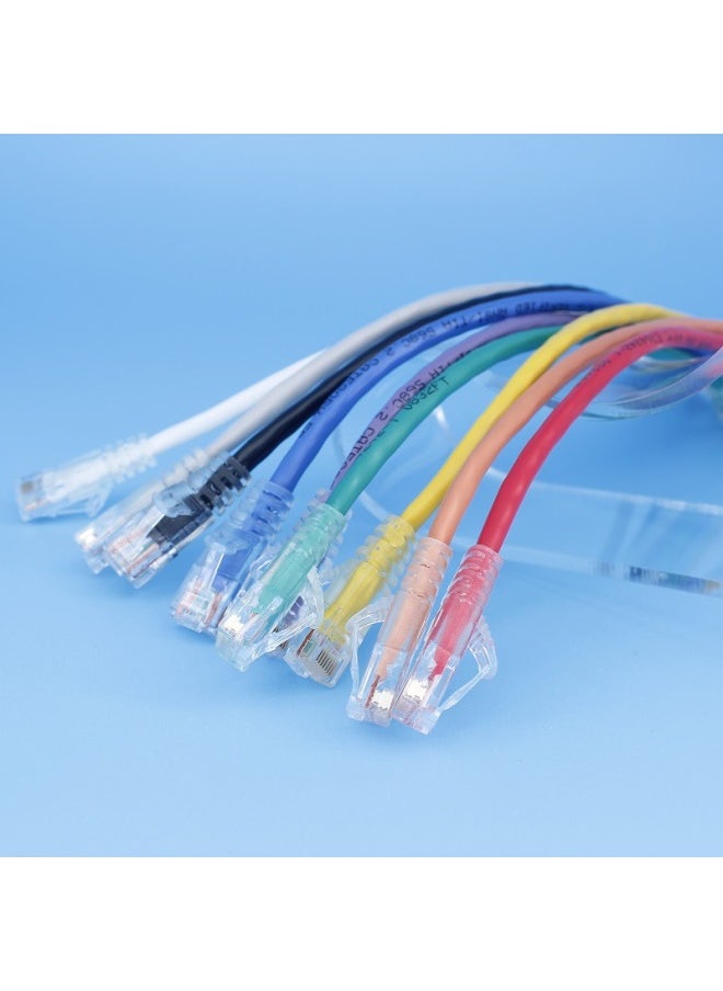Generic Cat6a Ultra-six Gigabit Network Cable Utp Thin Cable 1/3/5 M High-speed Computer Broadband Indoor Network Jumper-Color:Super Six 10 Gigabit  High Speed Without Freezing-Line Length:1 M  - Image 1