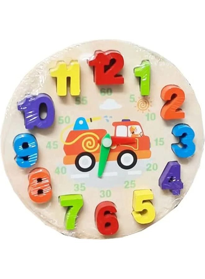 Wooden Digital Clock - Matching numbers for young children(boys&girls)