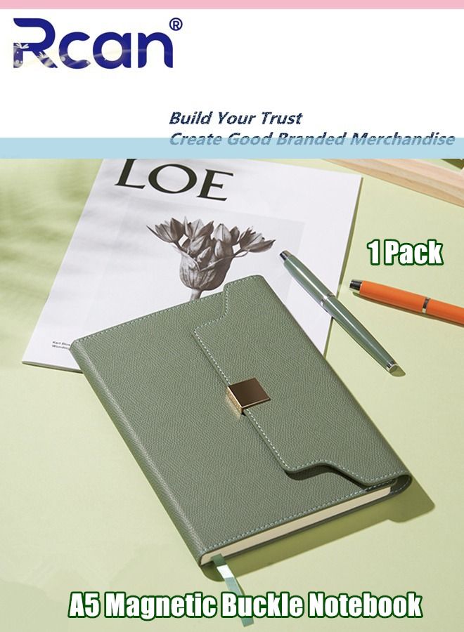 ركان دفتر ملاحظات بغلاف صلب من جلد البولي يوريثان A5 سميك متعدد الوظائف مشبك مغناطيسي للمؤتمرات دفتر يوميات سفر محمول مفكرة أوراق فضفاضة مناسبة للأعمال المكتبية وطلاب المدارس والكتابة العائلية - Image 4