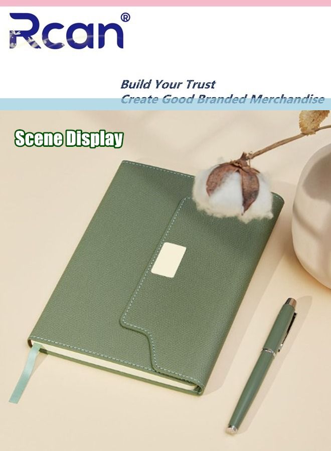 ركان دفتر ملاحظات بغلاف صلب من جلد البولي يوريثان A5 سميك متعدد الوظائف مشبك مغناطيسي للمؤتمرات دفتر يوميات سفر محمول مفكرة أوراق فضفاضة مناسبة للأعمال المكتبية وطلاب المدارس والكتابة العائلية - Image 2