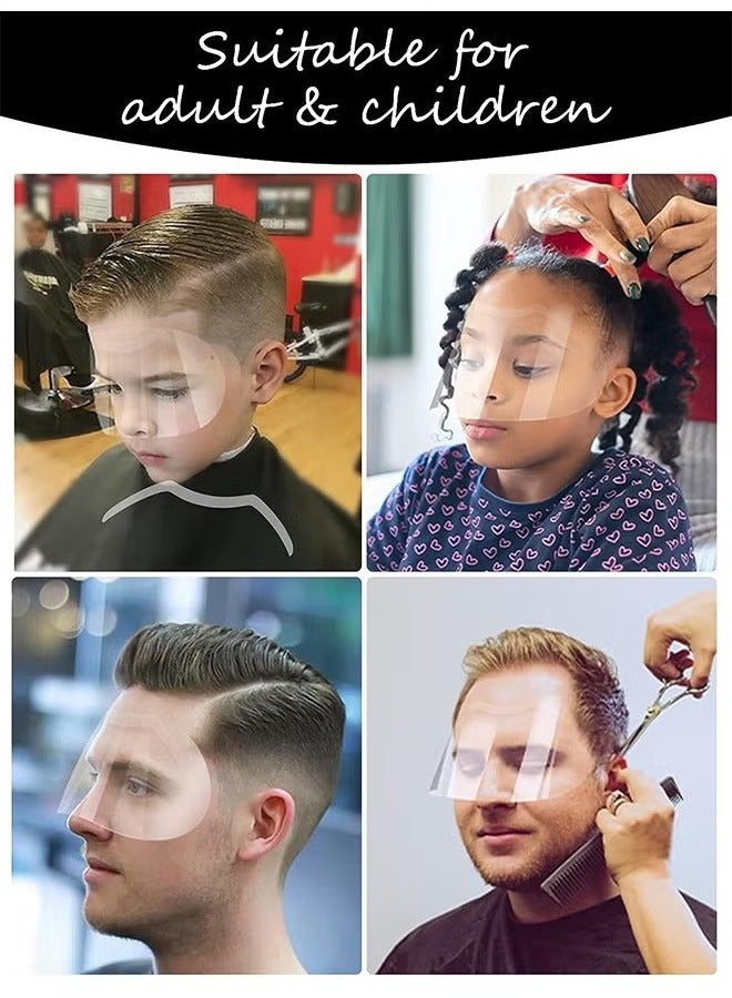 50-Piece Disposable Face Sheilds Shower Eye Shield, Transparent Plastic Hairspray Shield Face Visors, Makeup Protector Cover for Eyelash Extensions Hair Cutting - Image 3