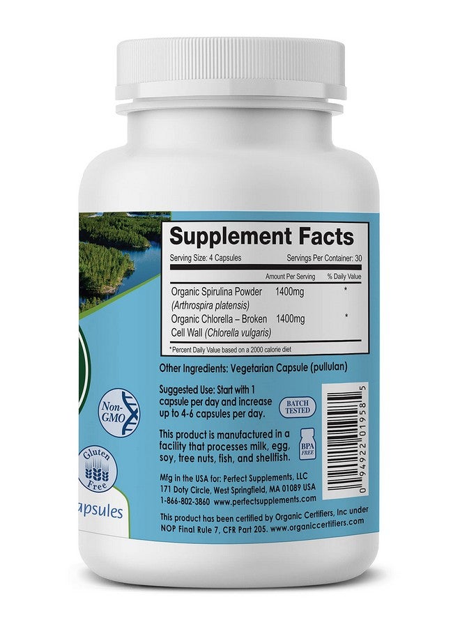 Perfect Supplements - Perfect Aquatic Greens - 120 Vegetable Capsules - Organic Spirulina and Chlorella Supplement - Nutritious Superfood - Image 2