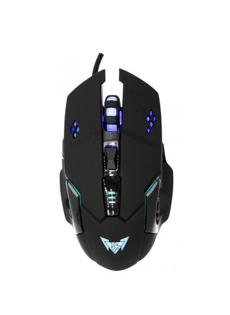 كراون مايكرو كراون CMGM-X3 - ماوس ألعاب سلكي، حتى 3200 نقطة في البوصة، زر 6D، واجهة USB، طول الكابل 1.5 متر  - Image 1
