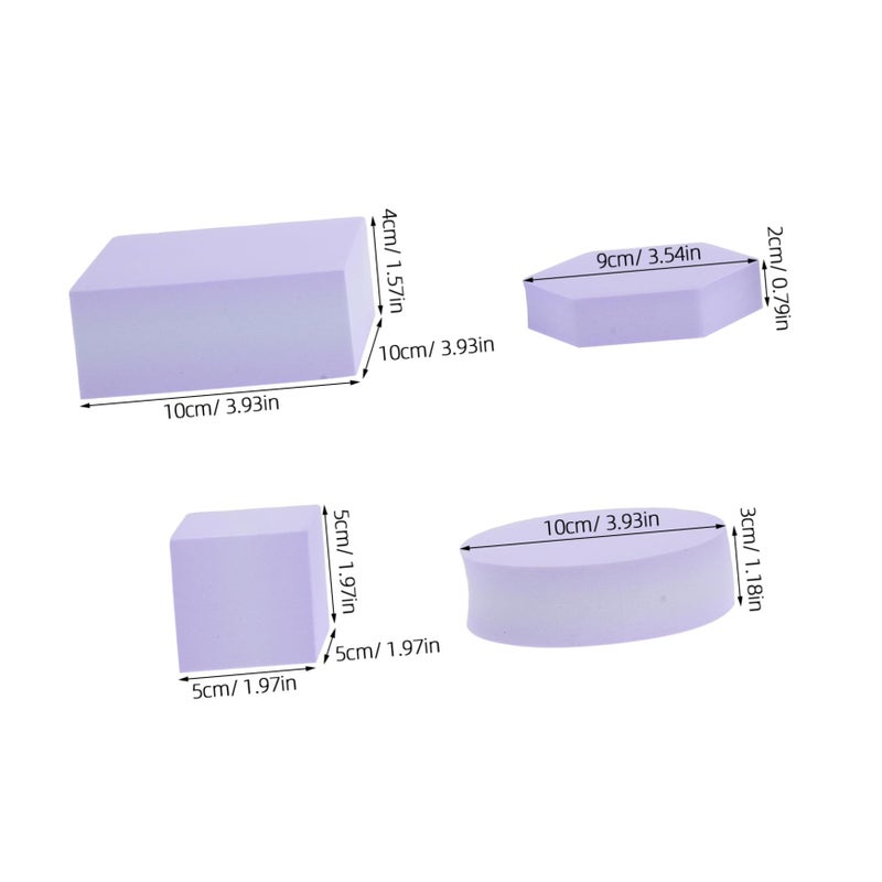Lavender Geometric Photography Props Set For Jewelry Cosmetics Display Flat Lay Backdrops - Image 3