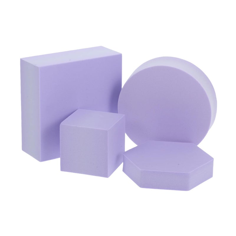 Lavender Geometric Photography Props Set For Jewelry Cosmetics Display Flat Lay Backdrops - Image 2