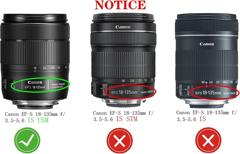 Schsteindar Combo (73D Lens Hood + 67mm Uv Filter) EW-73D 67mm ew 73D EW73D Lens Hood Reversible Camera Accessories for Canon 80D 7DII 7D2 77D 760D EF-S 18-135mm USM - Image 2