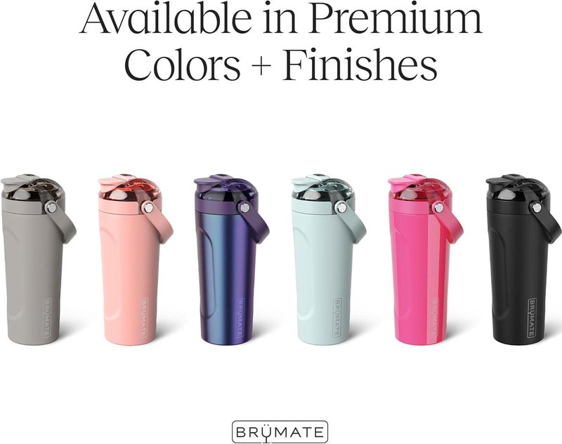BrÃ¼Mate MultiShaker Blender Shaker Bottle | 100% Leakproof Insulated Stainless Steel | Pre Workout and Protein Shaker Bottle for the Gym | 25oz (Java) - Image 4
