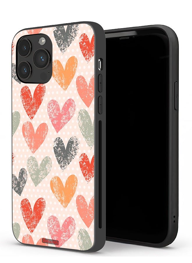 Tolwak Apple iPhone 13 Pro Protective Case Hearts Art - Image 1