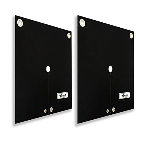 FLASLD Welding Blanket & Soldering Heat Shield Mat, 12''x12'' Flame Protector Pad Solder Plumbing Hole Propane Torch, Fire Protection Blanket (2 Pack) - Image 1