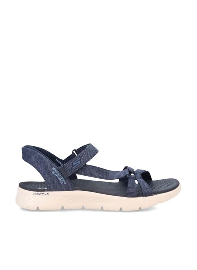 Skechers Women's GO Walk Flex Sandal - Illuminate Hands Free Slip-ins Fisherman, Navy, 9 - Image 1