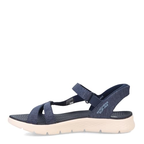 Skechers Women's GO Walk Flex Sandal - Illuminate Hands Free Slip-ins Fisherman, Navy, 9 - Image 4