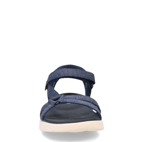 Skechers Women's GO Walk Flex Sandal - Illuminate Hands Free Slip-ins Fisherman, Navy, 9 - Image 3