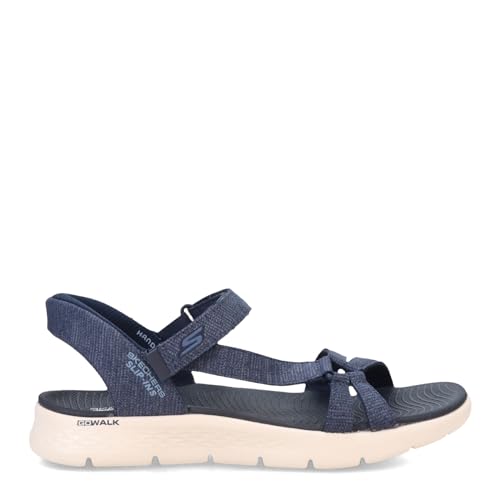 Skechers Women's GO Walk Flex Sandal - Illuminate Hands Free Slip-ins Fisherman, Navy, 9 - Image 2