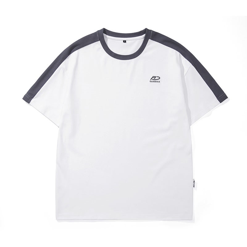 New Trendy Brand Simple Sports Style T-Shirt Men'S Summer Loose Plus Fat Plus Size Trendy Brand Short-Sleeved T-Shirt Men'S Export Shirt - Image 1
