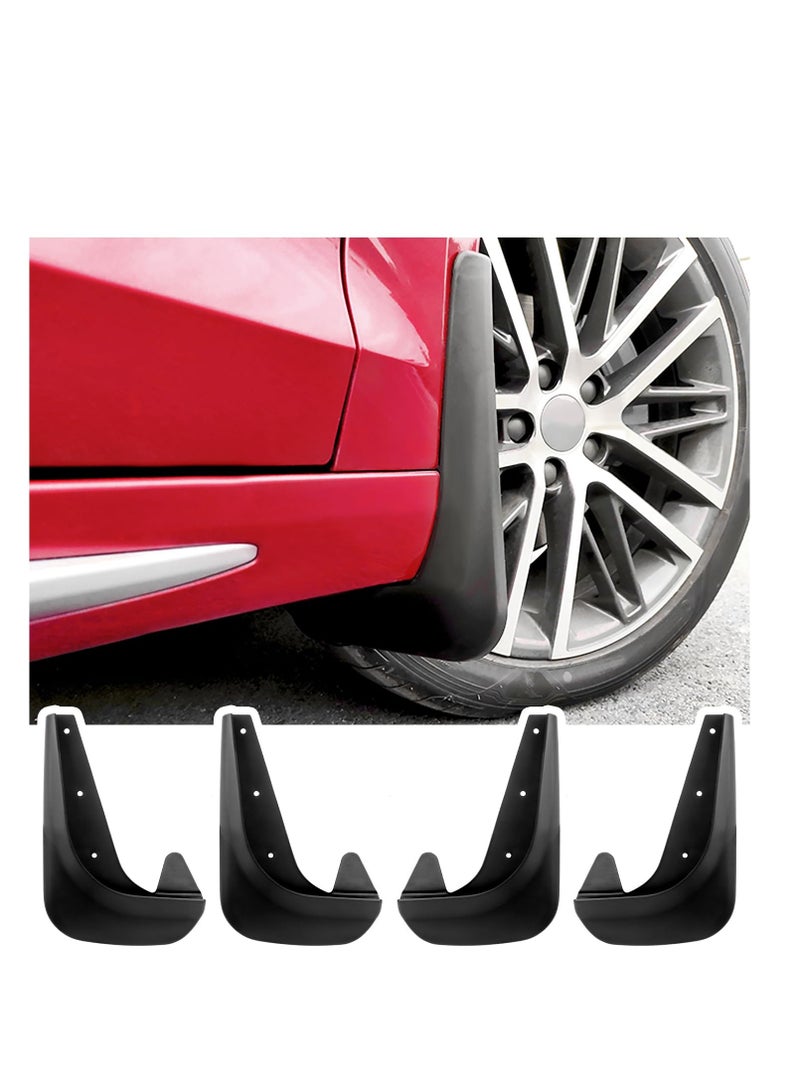 SYOSI Mud Flaps for Car Front & Rear Wheel, Universal Splash Guard Automotive Exterior Accessories Fits, for Car SUV RV Truck, Car Essentials Mud Guards with Installation Tools (4PCS) - Image 1