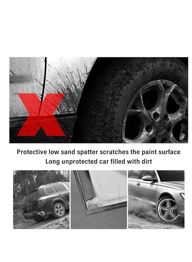 SYOSI Mud Flaps for Car Front & Rear Wheel, Universal Splash Guard Automotive Exterior Accessories Fits, for Car SUV RV Truck, Car Essentials Mud Guards with Installation Tools (4PCS) - Image 2