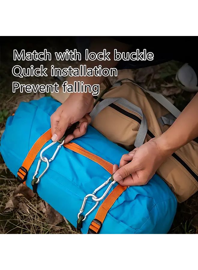 2pcs 40in Black Rubber Elastic Ropes with Stainless Steel Hooks for Travel Outdoor Luggage Fixation - Image 5