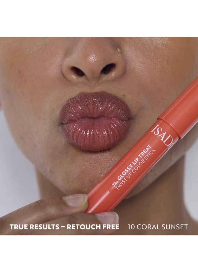 ISADORA The Glossy Lip Treat Twist Up Color Stick 02 Mocha Dream  - Image 5