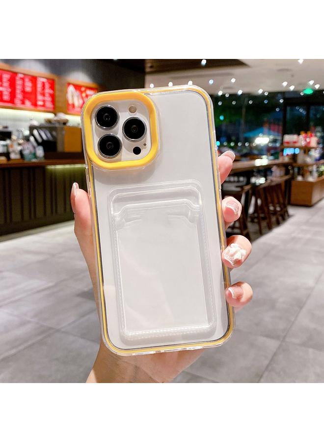 اس-توب جراب لهاتف iPhone 14 360 شفاف من مادة البولي يوريثان الحراري الهجينة مع فتحة للبطاقات - Image 2