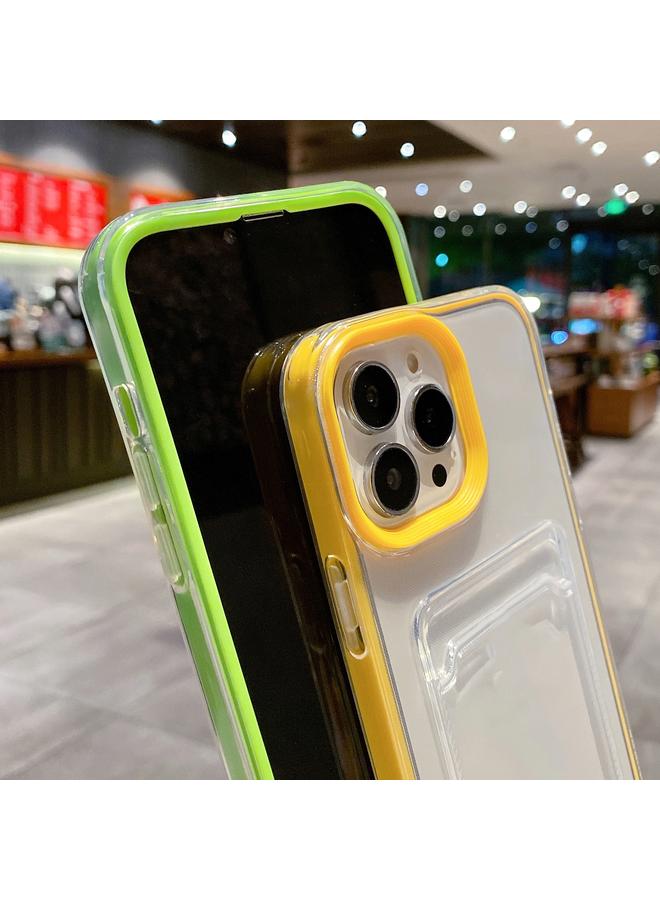 اس-توب جراب لهاتف iPhone 14 360 شفاف من مادة البولي يوريثان الحراري الهجينة مع فتحة للبطاقات - Image 5