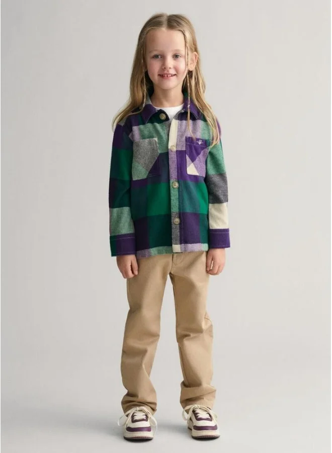 غانت Kids Shield Checked Overshirt