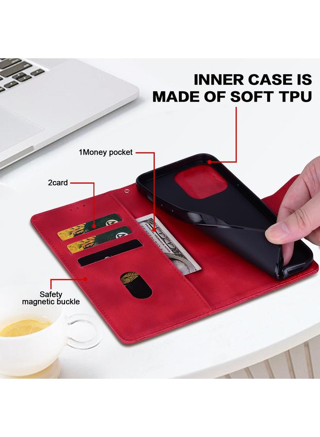 S-TOP Case For Motorola Moto G53 / G13 / G23 Lace Floral Embossed Magnetic Buckle PU Phone Case With Wrist Strap - Image 4