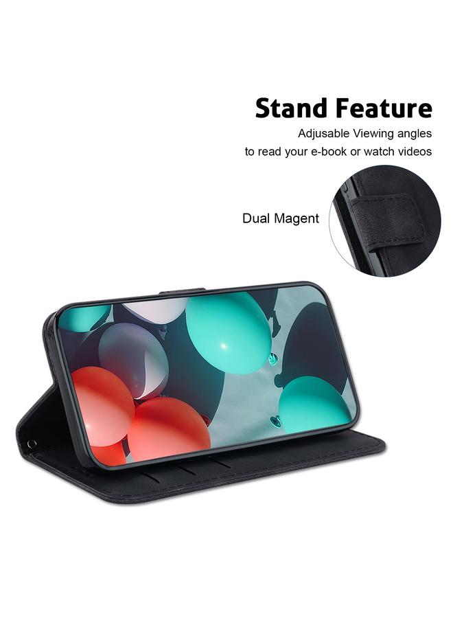 اس-توب جراب لهاتف iPhone 13 Pro Max مصنوع من الجلد المنقوش على شكل سبعة - Image 5