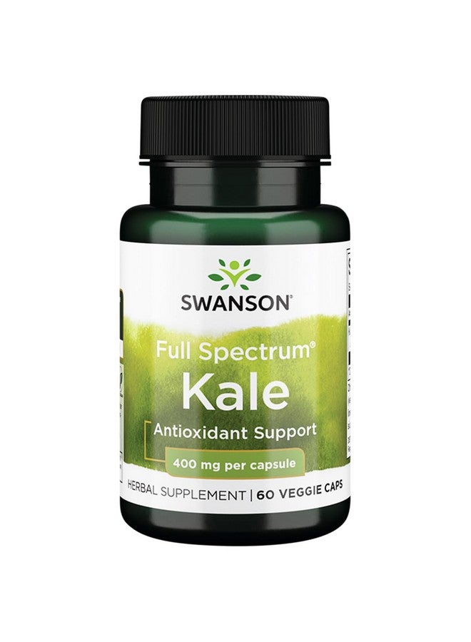 Swanson Full Spectrum Kale 400 Milligrams 60 Veg Capsules - Image 1