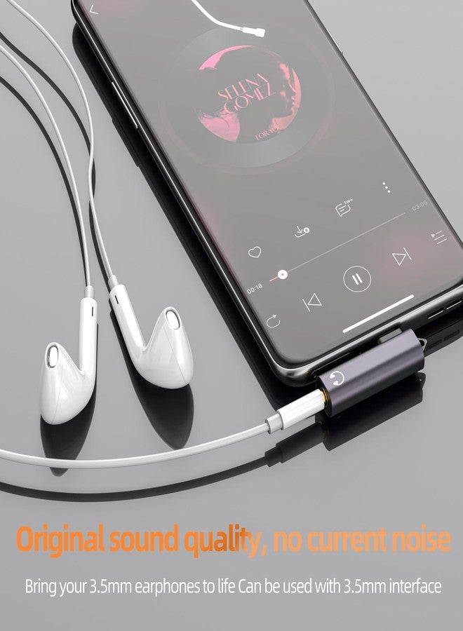 HOYULLI USB C to AUX Jack Cable Adapter(2 Pack)for iPhone 16 15 Pro Type C 3.5mm Headphone DAC Audio Dongle for iPad Compatible for Samsung S25 for Apple Android Earbuds Connector Splitter Headset Accessories - Image 2