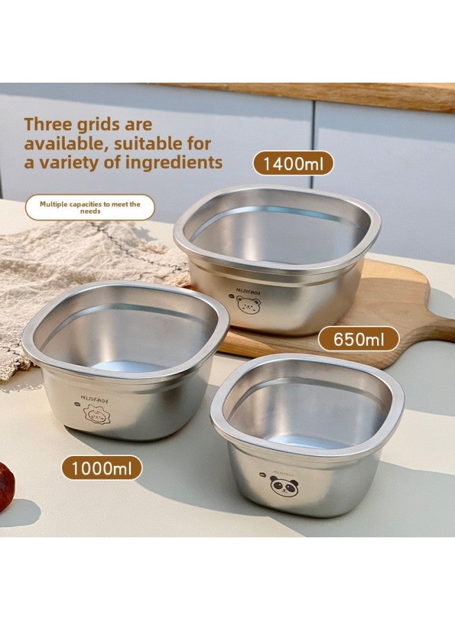 Cartoon Square Mini Cooking Basin Kitchen Special Food Preparation Basin Baking Egg Basin Food Special Cold Dishes Salad Basin-Specifications:16cm True Color-dada Lion-Color:No Specifications  - Image 5