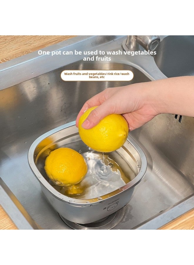 Cartoon Square Mini Cooking Basin Kitchen Special Food Preparation Basin Baking Egg Basin Food Special Cold Dishes Salad Basin-Specifications:16cm True Color-dada Lion-Color:No Specifications  - Image 4