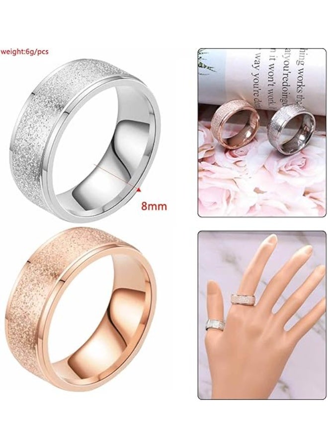 ROMAD Titanium Steel Matte Ring – 8MM Durable Unisex Ring, Comfort Fit, Scratch-Resistant, Fashion Jewelry for Daily Wear, Gifting & Special Occasions  - Image 4