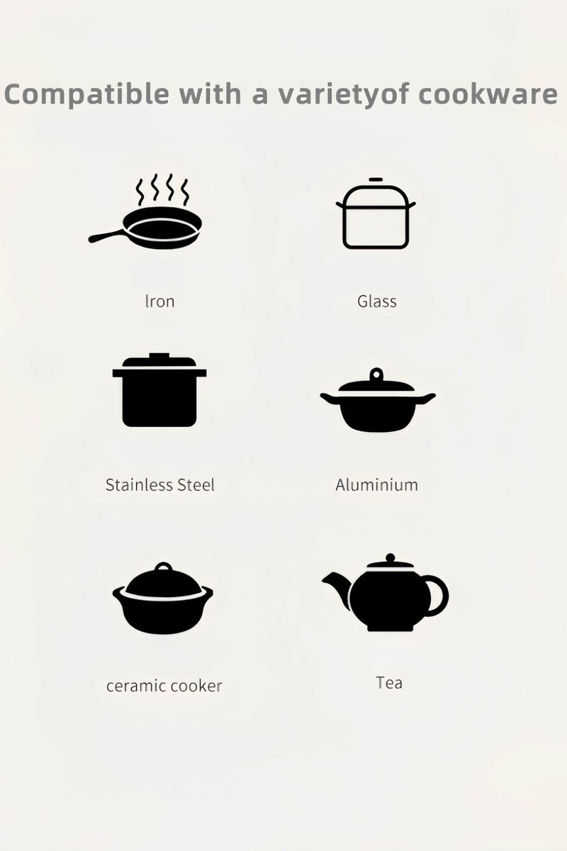 STARLUX Double Hot plate, Portable Double Burner Electric Cooktop with 5 Temperature Adjustments, 2000W High Power, Fast and Uniform Heating, Easy to Clean, Ideal for Home, Kitchens or Travel - Image 4