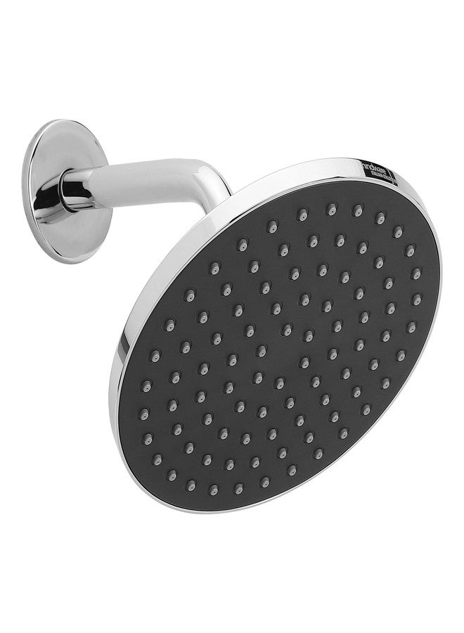 Hindware ABS 200mm Single Flow Overhead Shower | Wall Mounted | Chrome Finish & Nickel Plating | Without Arm | Rubbit Cleaning System | Sustains High Water Pressure - Image 1