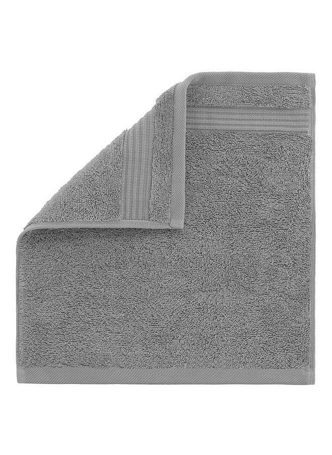 Cotton Paradise Washcloths for Bathroom, 13 x 13 Inch 100% Turkish Cotton Towels Soft Absorbent Luxury Washcloths, Small Hand Face Towels, Light Gray Washcloths  - Image 1