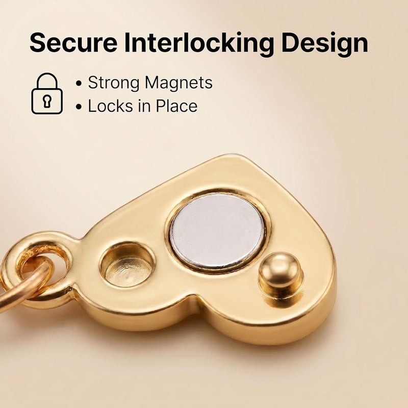 Naturahand 12 Pcs Magnetic Necklace Clasps and Closures Gold Locking Magnetic Jewelry Clasps for Necklaces and Bracelets Hypoallergenic Necklace Clasp Helper & Extenders for DIY Jewelry Making - Image 3