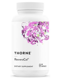 Thorne ResveraCel  Support Healthy Aging, Methylation, Cellular Energy Production and Metabolism 60 Capsules 