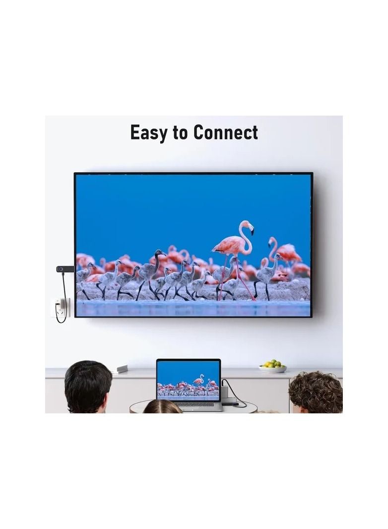 1-Pair 30M Wireless HDMI Transmitter and Receiver,4K Display Dongle Extender AV Adapter for Laptop TV Projector Monitor  - Image 2