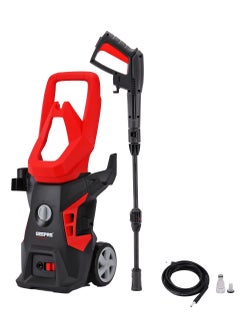 GEEPAS Geepas High Pressure Washer 110 bar | Carbon Brush Motor, 1400 W, 7.0 L/min Maximum Flow| Includes Spray Gun with Adjustable Nozzle, 5 M Cord and Hose| Removing Dust Mud Dirt |GPW1411-240  - Image 1