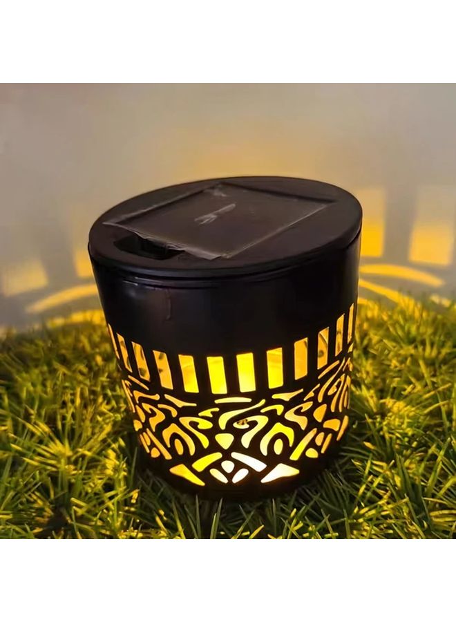 قطعتان من مصابيح الجدار الشمسية الخارجية مزودة بحساس حركة IP65 إضاءة مسارات LED باللون الأسود - Image 3