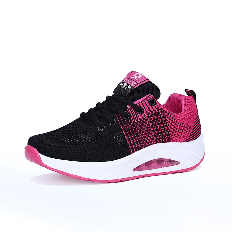 Generic Breathable Low-Top Dance Sneakers with Air Cushion Rose (hollow)