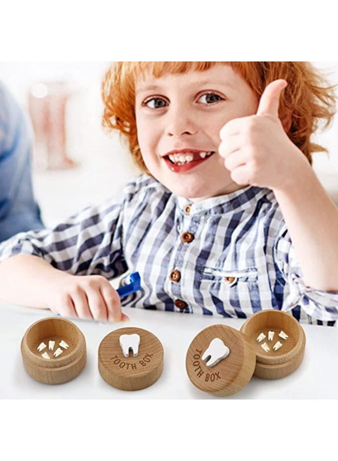 ZIYAN Modern Simple Baby Deciduous Teeth Box Children's Teeth Collection Commemorative Box For Fetal Hair Umbilical Cord Preservation Wooden Box - Image 3