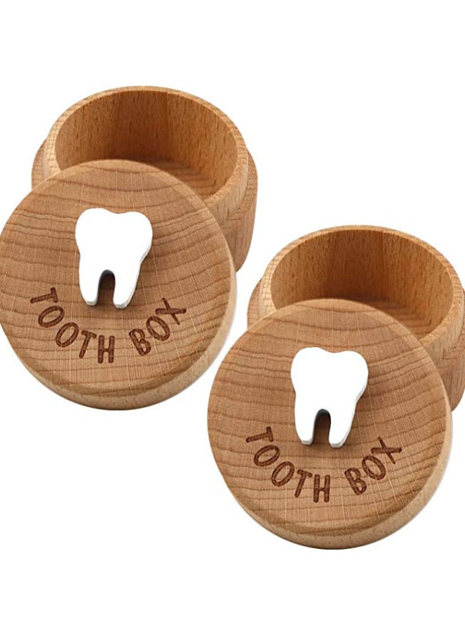 ZIYAN Modern Simple Baby Deciduous Teeth Box Children's Teeth Collection Commemorative Box For Fetal Hair Umbilical Cord Preservation Wooden Box - Image 5