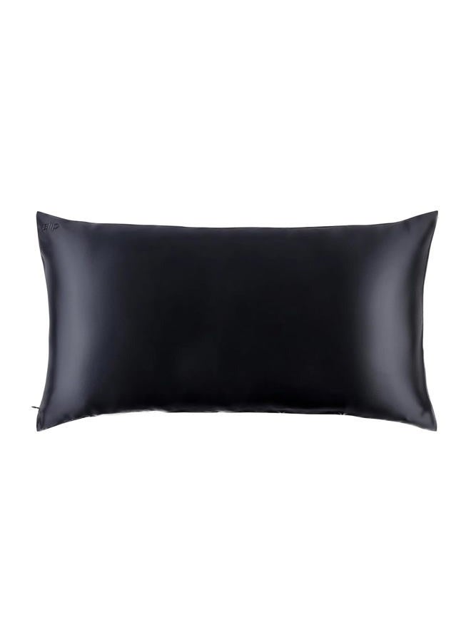 Slip Silk King Pillowcase, Black (20" x 36") - 100% Pure 22 Momme Mulberry Silk Pillowcase - Anti-Aging, Anti-BedHead, Anti-Sleep Crease - Image 1
