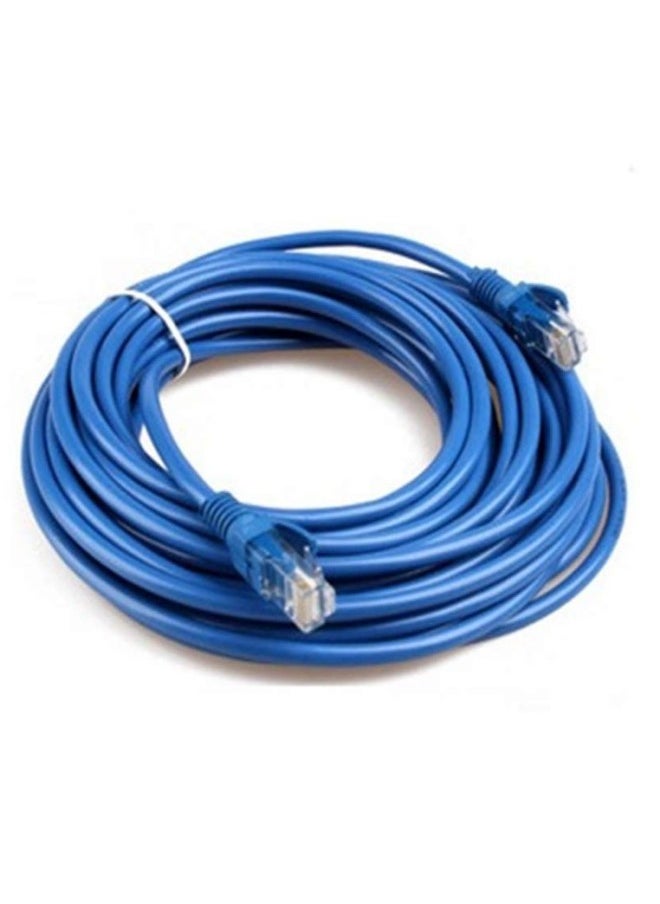 Generic Applicable To Six Types Of Network Cable High-speed Broadband Line Computer Network Finished Outdoor Household 10 15 20 30m50 Meters-Color:Insufficient Meters Of Super-five Blue Aluminum-Line Length:90m  - Image 1