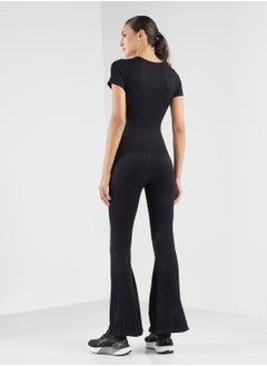 FRWD Square Neck Cap Sleeves Seamless Unitard  - Image 2