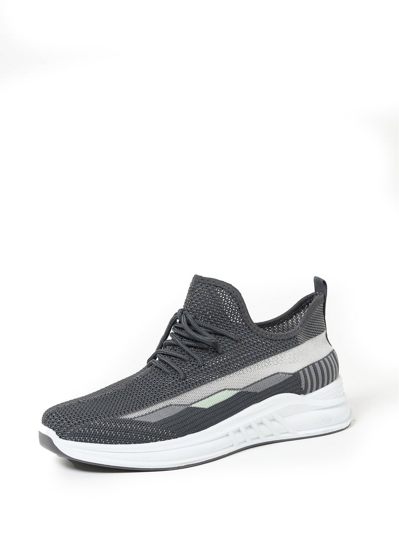 Cobblerz Cobblerz Men's Lace-up Low Top Sneakers Grey green  - Image 3